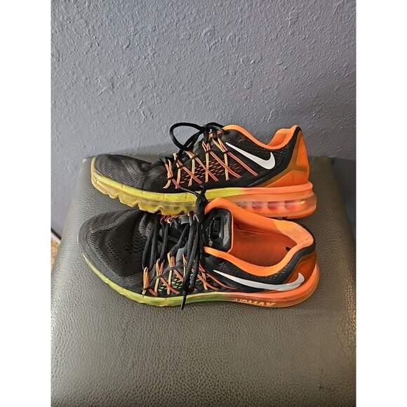 Size 10.5 - Nike Air Max 2014 Atomic Orange Volt Shoes EXCELLENT CONDITION (S20 - Picture 4 of 10